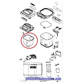Cuve pour Machine à Pain Pain Doré Plaisir Délices Moulinex