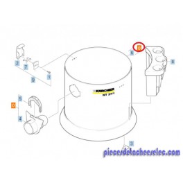 Récipient pour Aspirateur Eau et Poussière Karcher Récipient pour Aspirateur Eau et Poussière Karcher