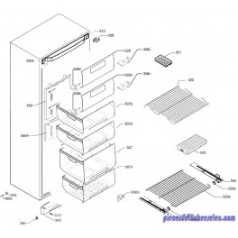 Tiroir Congélateur Complet Max pour Congélateur ELECTROLUX Tiroir Congélateur Complet Max pour Congélateur ELECTROLUX