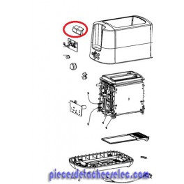 Bouton Poussoir pour Grille-Pain Moulinex Bouton Poussoir pour Grille-Pain Moulinex