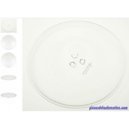 Plateau  Tournant en Verre  25,5 cm pour Four Micro-Ondes KDMW05439 King d'Home