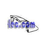 Grille Arriére Blanc pour Aspirateur  Silence Force Rowenta