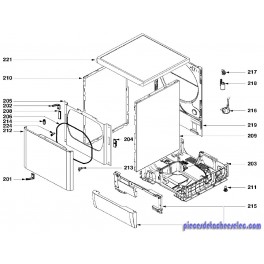 Couvercle de Boitier pour Sèche-Linge VSF9520 Vedette Couvercle de Boitier pour Sèche-Linge VSF9520 Vedette