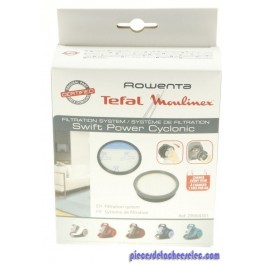 Kit Filtre x2 + Joint x1 pour Aspirateur Sans Sac Swift Power Cyclonic ROWENTA Kit Filtre x2 + Joint x1 pour Aspirateur Sans Sac Swift Power Cyclonic ROWENTA