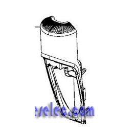 Demi Boitier Avant Noir pour Aspirateur XCOMBO ROWENTA Demi Boitier Avant Noir pour Aspirateur XCOMBO ROWENTA