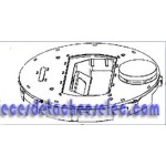 Demi Boitier Superieur Noir pour Aspirateur Robot X-PLORER SERIE 75 ROWENTA