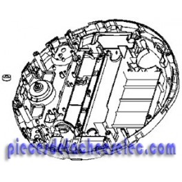 Demi Boitier Inferieur Noir pour Aspirateur Robot X-PLORER SERIE 75 ROWENTA Demi Boitier Inferieur Noir pour Aspirateur Robot X-PLORER SERIE 75 ROWENTA