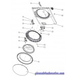Ressort Crochet de Fermeture Porte pour Lave Linge DAEWOO
