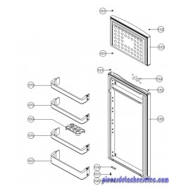 Ensemble Porte Congelateur pour Refrigerateur SABA Ensemble Porte Congelateur pour Refrigerateur SABA