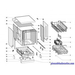 Panier Inférieur pour Lave-Vaisselle Ariston Panier Inférieur pour Lave-Vaisselle Ariston
