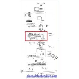Reducteur Noir pour KITCHEN MACHINE MASTERCHEF ESSENTIAL 4.8L MOULINEX Reducteur Noir pour KITCHEN MACHINE MASTERCHEF ESSENTIAL 4.8L MOULINEX