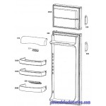 Porte Congelateur avec Joint pour Refrigerateur Arthur Martin