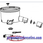 Flasque Inferieur Noir pour Extracteur de Jus Moulinex