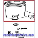 Corps/extracteur de jus pour Extracteur de Jus Moulinex