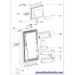 Ensemble Porte coude Refrigerateur+ Joint pour Refrigerateur DOMETIC