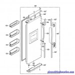 Joint de Porte Congelateur pour Refrigerateur LG