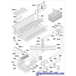Panier Superieur pour Lave Vaisselle ROSIERES