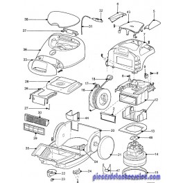 Enrouleur Cable Aspirateur  pour Aspirateur TORNADO