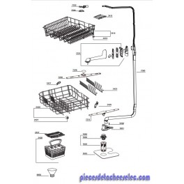 Panier Superieur pour Lave Vaisselle WHIRLPOOL Panier Superieur pour Lave Vaisselle WHIRLPOOL
