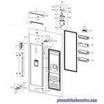 Poignée pour Réfrigérateur RR35H6500SA Samsung