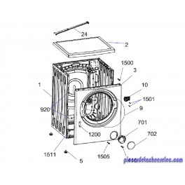 Plaque de Couvercle pour Lave Linge OCEANIC Plaque de Couvercle pour Lave Linge OCEANIC