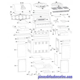 Grilles de Cuisson Compartiments des Bruleurs pour Barbecue CUISINART Grilles de Cuisson Compartiments des Bruleurs pour Barbecue CUISINART