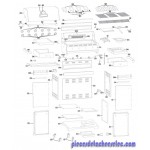 Bordure de la Tablette Latérale Droite pour Barbecue CUISINART