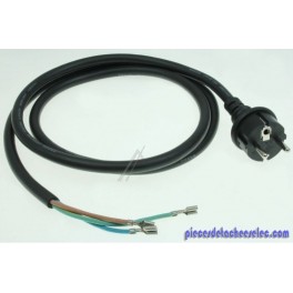 Cordon Cable Alimentation 3x1.5 mm pour Coupe Bordure BLACK DECKER