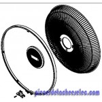 Grille/avant/complet pour Ventilateur Essentiel + ROWENTA
