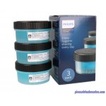 Cartouches de Nettoyage Pack de 3 pour Rasoirs Philips