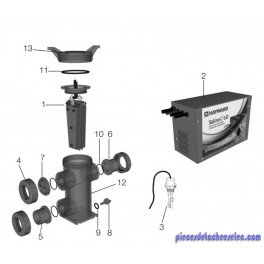 Union connector kit pour Traitement de L'eau Saline C HCSC60E Hayward Union connector kit pour Traitement de L'eau Saline C HCSC60E Hayward