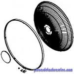 Grille Avant pour Ventilateur ROWENTA