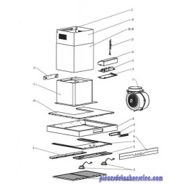 Support Cheminée Exterieur pour Hotte COOKE LEWIS Support Cheminée Exterieur pour Hotte COOKE LEWIS