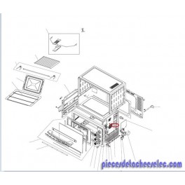 Flanc Droit pour Four Delonghi