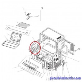 Flanc Gauche pour Four DELONGHI Flanc Gauche pour Four DELONGHI