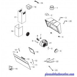 Clavier de Commande pour Hotte SAMSUNG Clavier de Commande pour Hotte SAMSUNG