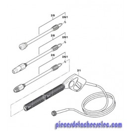 Lance Bleu pour Nettoyeur Haute Pression Bosch Lance Bleu pour Nettoyeur Haute Pression Bosch