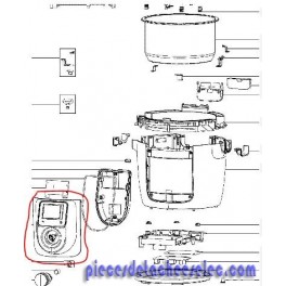 Cadran complet pour robot multifonction cookeo Cadran complet pour robot multifonction cookeo