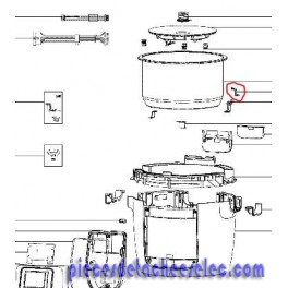 Support pour contre cuve pour robot moulinex Support pour contre cuve pour robot moulinex