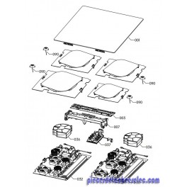 Table de Cuisson Noir pour Plaque Induction ELECTROLUX Table de Cuisson Noir pour Plaque Induction ELECTROLUX