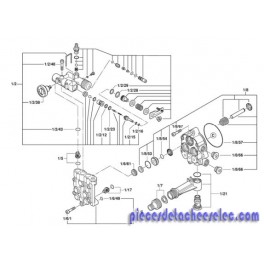 Culasse pour Nettoyeur Haute Pression Bosch Culasse pour Nettoyeur Haute Pression Bosch