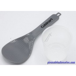 Verre Doseur + Spatule pour Cuiseur Vapeur Cuisinart Verre Doseur + Spatule pour Cuiseur Vapeur Cuisinart