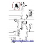 Boitier avant rouge pour aspirateur rowenta 