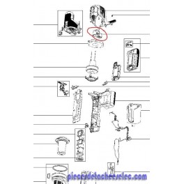 Amortisseur arrière pour moteur aspirateur rowenta Amortisseur arrière pour moteur aspirateur rowenta