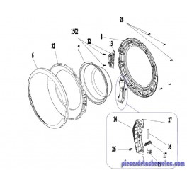 Porte Hublot pour Lave Linge OCEANIC Porte Hublot pour Lave Linge OCEANIC