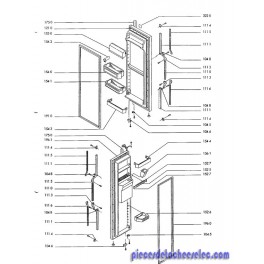 Joint de Porte Congélateur pour Réfrigérateur WHIRLPOOL Joint de Porte Congélateur pour Réfrigérateur WHIRLPOOL
