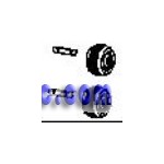 Roulette x2+Axe x2/arrière pour Aspirateur Laveur ROWENTA