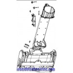Electro-brosse+Boitier/arriere pour Aspirateur Laveur ROWENTA