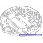 Demi boitier/inferieur+Support pour Aspirateur Robot ROWENTA