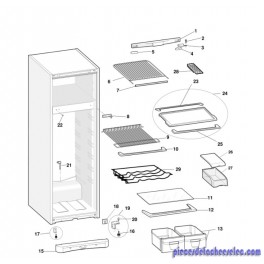 Profil Grille pour Réfrigérateur INDESIT Profil Grille pour Réfrigérateur INDESIT